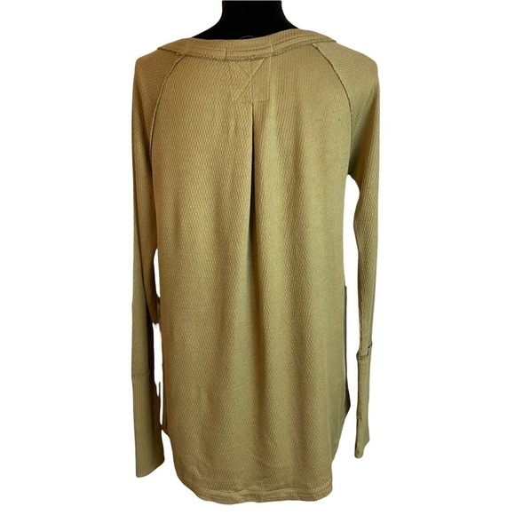 Free People Scoop Neck Long Sleeve Textured Knit Top - Picture 2 of 6